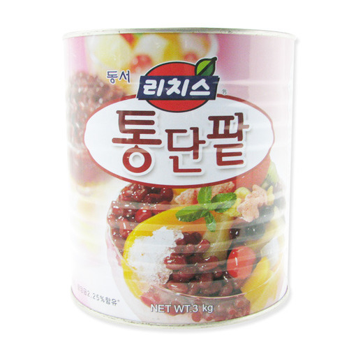 코리원/동서 리치스 통단팥 3kg/업소/팥빙수/빙수/팥
