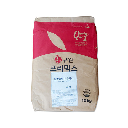 큐원 찹쌀 꽈배기용 믹스 10kg(베이커리 제빵 와플)