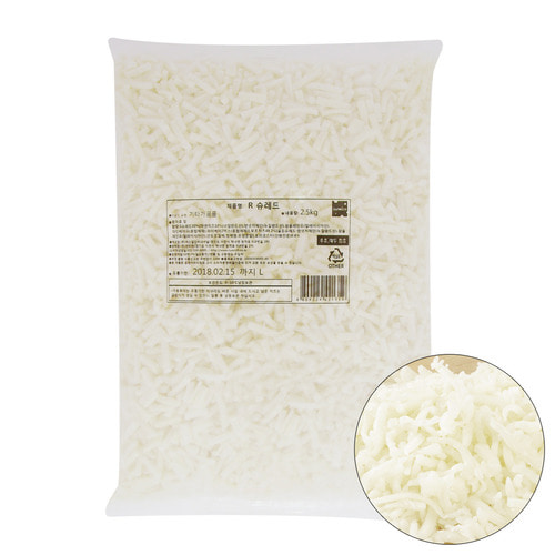[무료배송]썬리취 R슈레드 치즈 2.5kg/가공50%+모조49.2% x [5개]